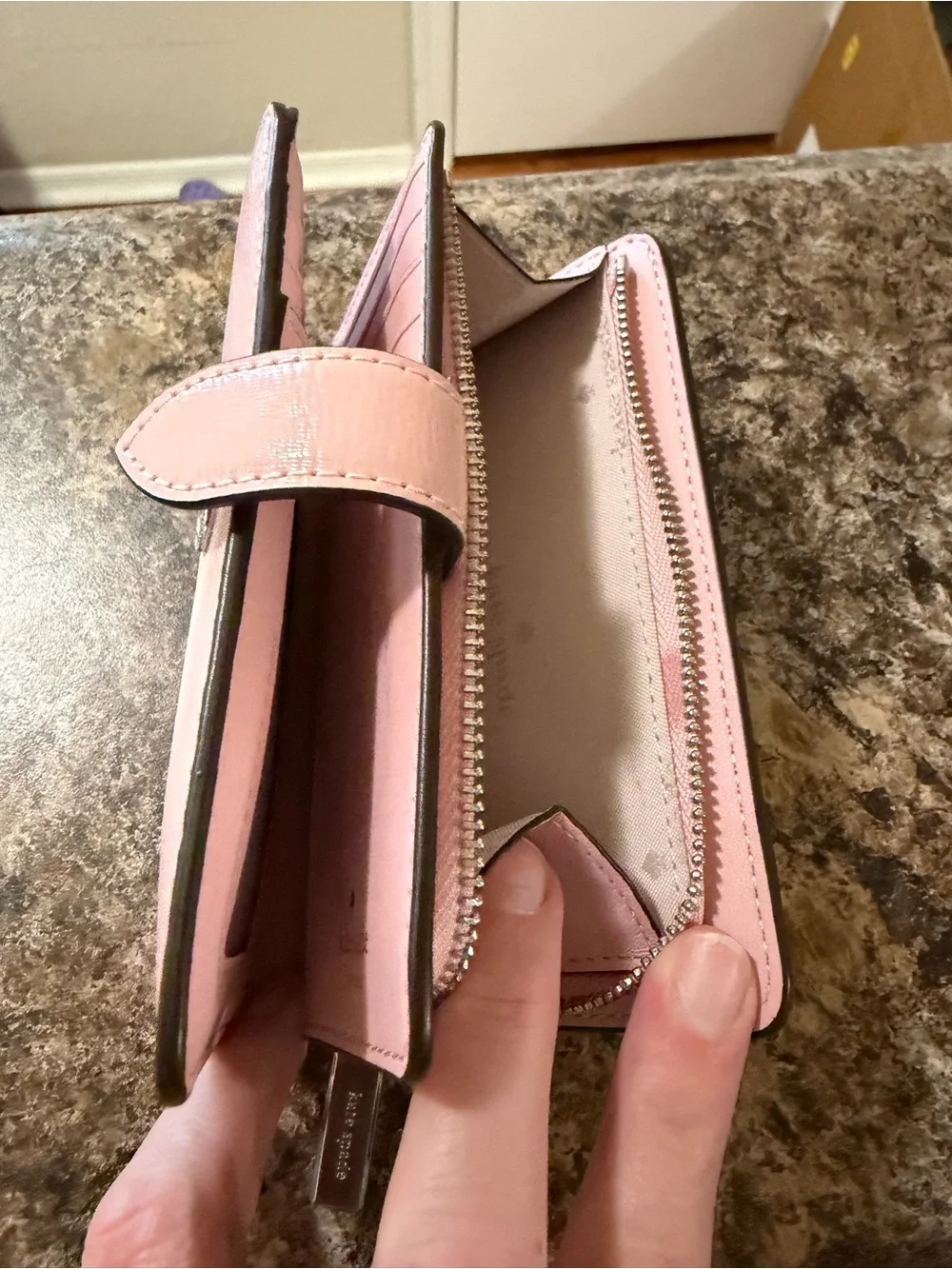 Kate Spade Zip Wallet-Blush Pink